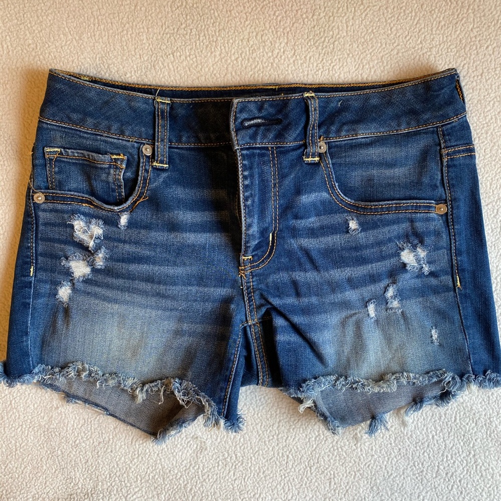 AE cut-off jean shorts